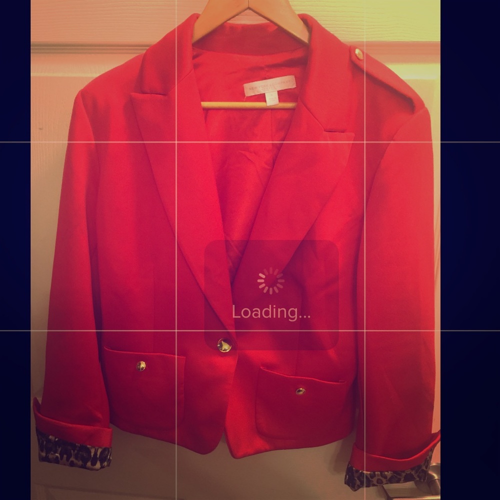 Silly blazer with tan & black lining
